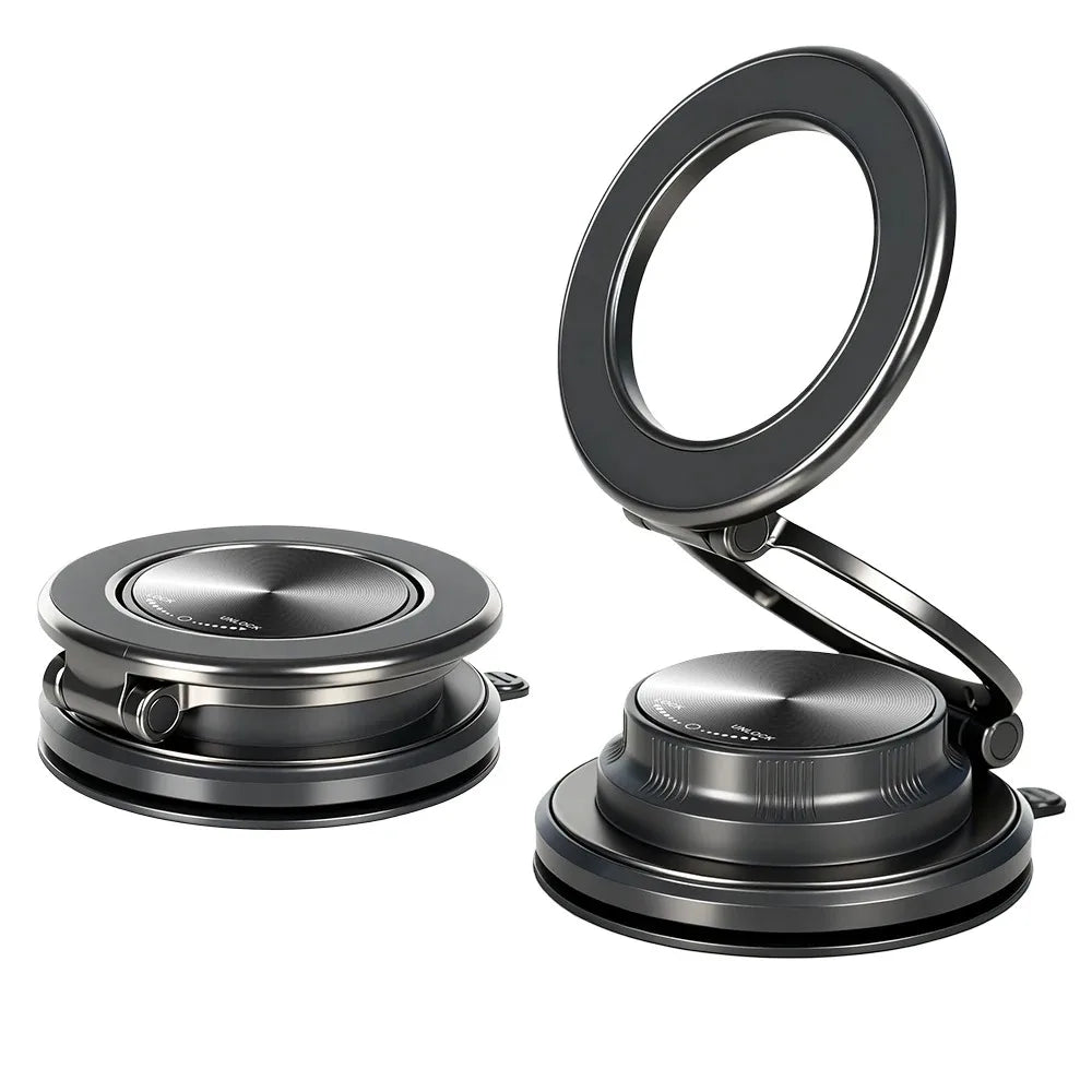 Magnetic Car Phone Holder with Vacuum Suction Mount