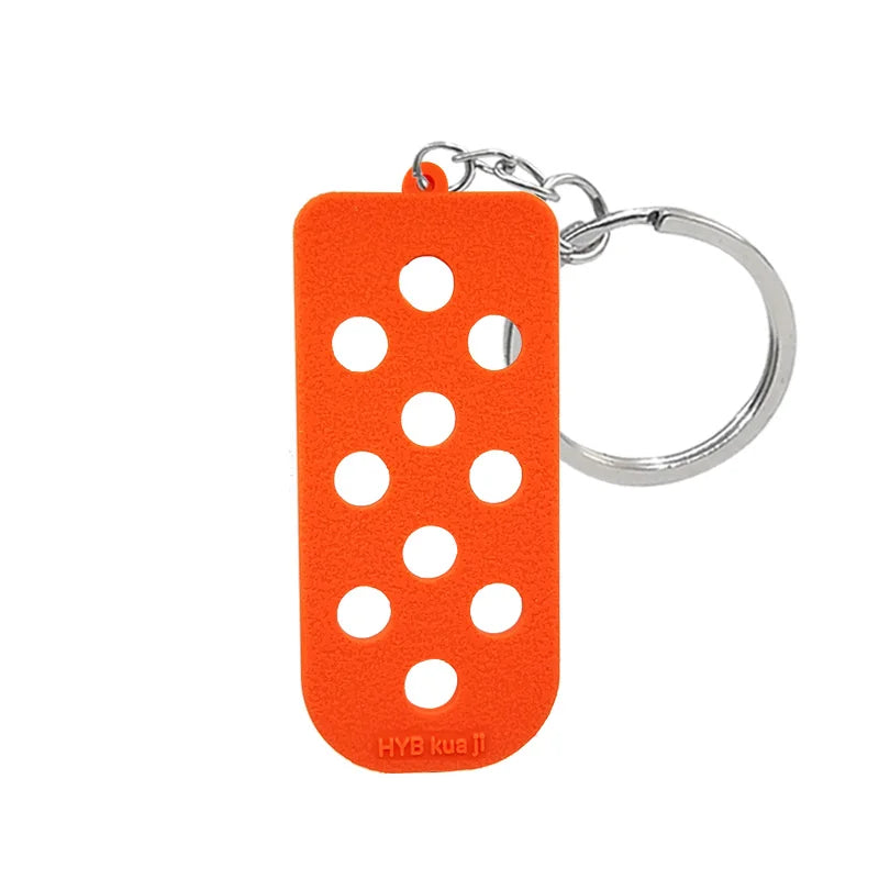 Silicone Shoe Charm Holder Keychain Board