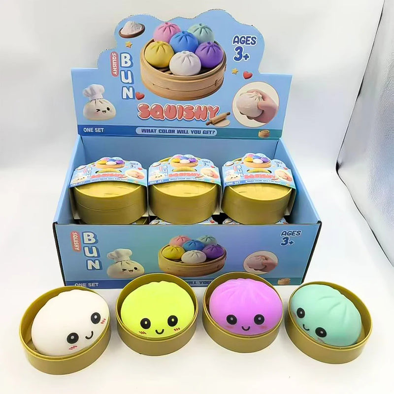 Colorful Simulated Dumpling Squishy Toy