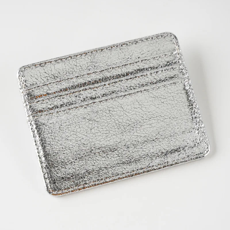Slim Leather Card Holder with 4 Slots