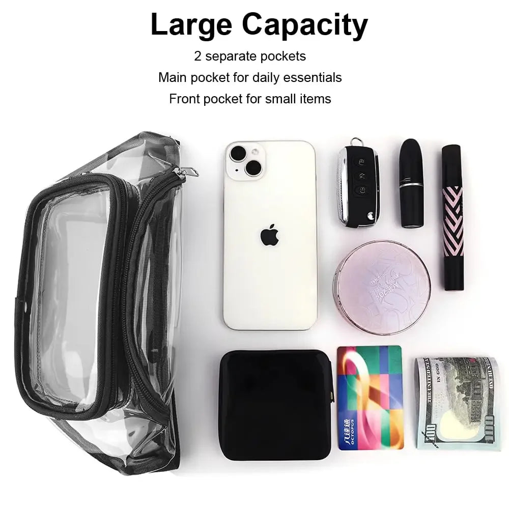 Clear Stadium-Approved Fanny Pack with Adjustable Strap