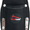 Black heavy-duty plier holster with a hammer loop for work belts