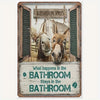 Vintage Metal Bathroom Sign - "This Is A Bathroom, Not An Internet Cafe"