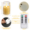 Flameless LED tea light candles with a remote control and battery operated on/off switch