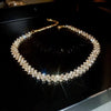 Geometric Rhinestone Choker Necklace