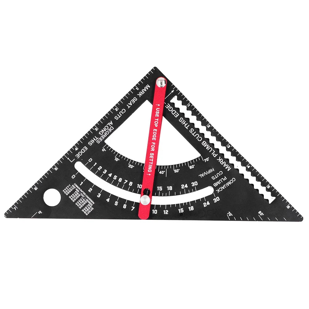 Adjustable Aluminum Alloy Triangle Ruler for Woodworking