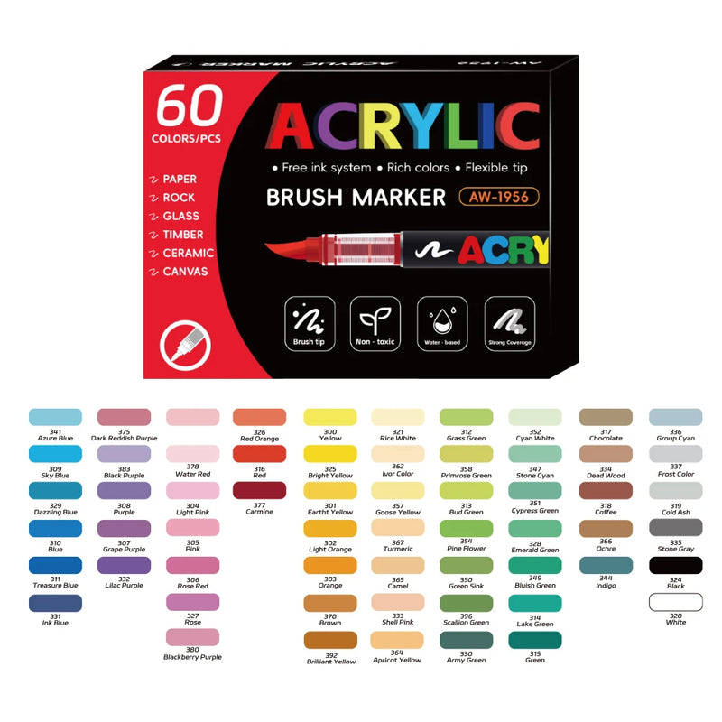 168-Color Acrylic Paint Marker Set