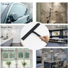 Shower Squeegee with Hanging Silicone Holder for Glass Doors & Mirrors