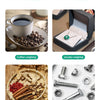 A collection of various weighing scales including coffee, jewelry, herbs, and metal weighing tools.