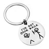 Stainless Steel Keychain - "Don't Worry, I've Got Your Back"