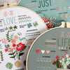 Beginner Embroidery Kit with Stamped Patterns and Tools