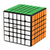 A green and orange magnetic 3x3 cube puzzle with black and white faces.