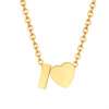 Dainty Heart Initial Necklace