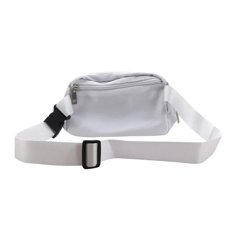 Versatile Nylon Waist Pack with Zippered Pockets