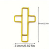 Cross-Shaped Metal Paper Clips for Crafts & Journaling