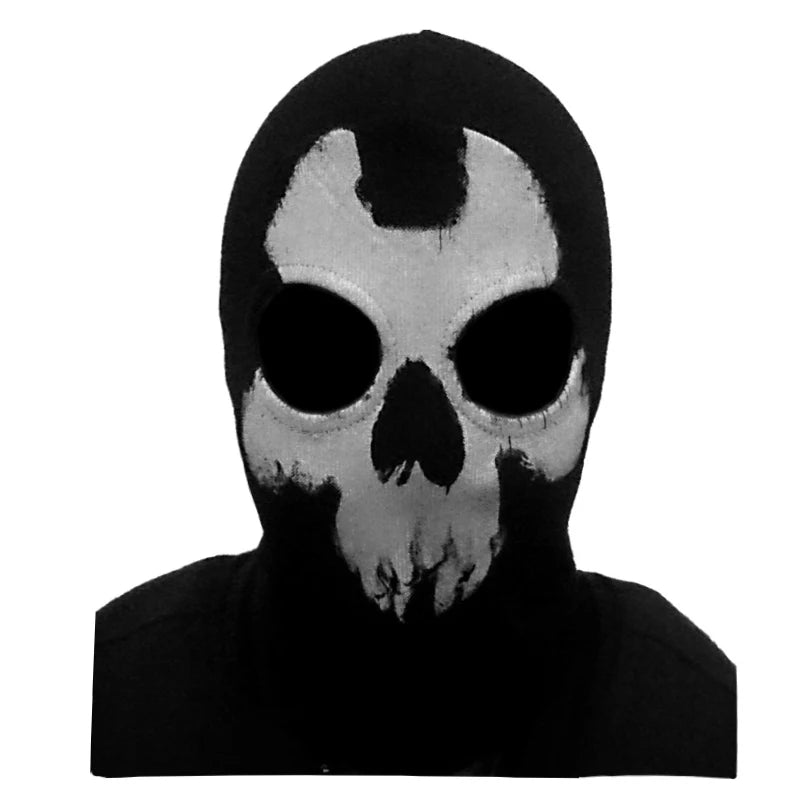 Cotton Balaclava Face Mask with Skull Design