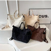 Multi-Pocket Corduroy Tote Bag – Large Capacity Casual Satchel for Travel, Work & Commute