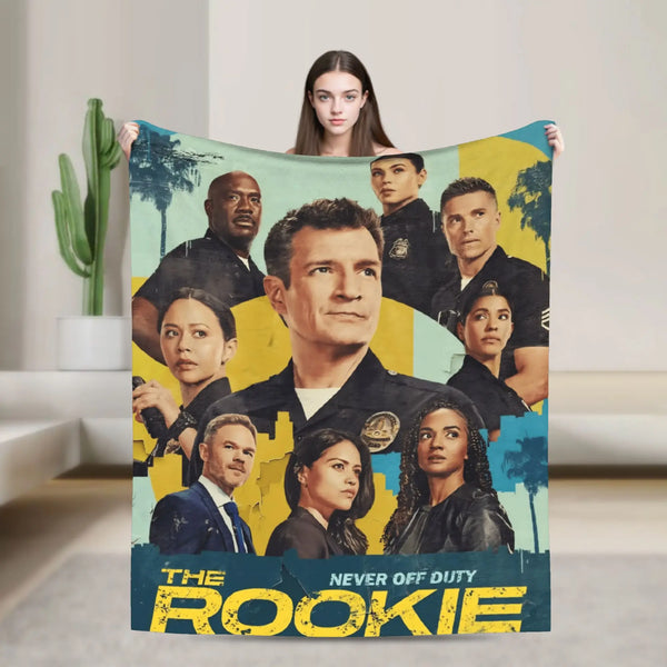Couverture en polaire corail de la série The Rookie