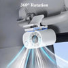 360° Rotating USB Rechargeable Clip-On Fan with 100-Speed Control