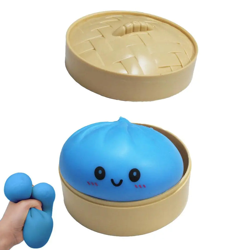 Realistic Steamed Bun Squishy Toy