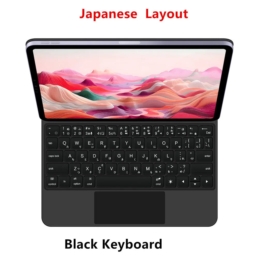 iPad Magic Keyboard Case with Backlit Keys and Touchpad
