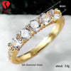 S925 Sterling Silver Moissanite Eternity Ring