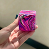 Squishy Stress Relief Cube with Soothing Swirl Design