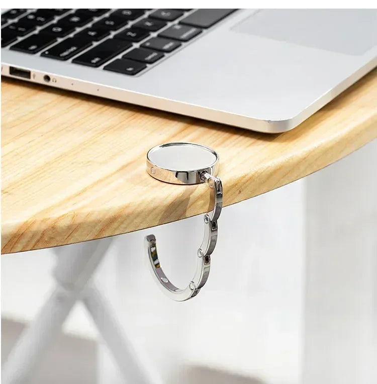 Foldable Table Bag Hook – Durable Purse Hanger for Any Surface