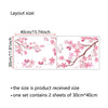 Peach Tree Branches Bird Cage Wall Decal