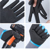 Winter Waterproof Thermal Work Gloves with Anti-Slip Latex Grip