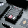 Slim RFID-Blocking Wallet with Money Clip and ID Window