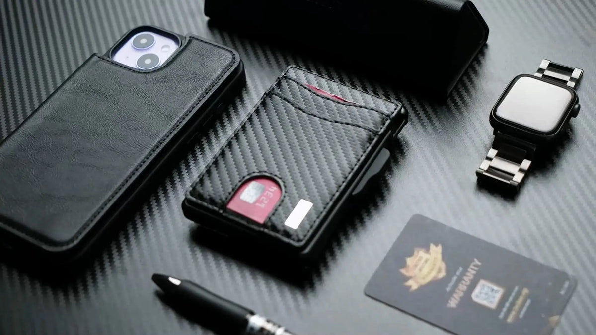 Slim RFID-Blocking Wallet with Money Clip and ID Window