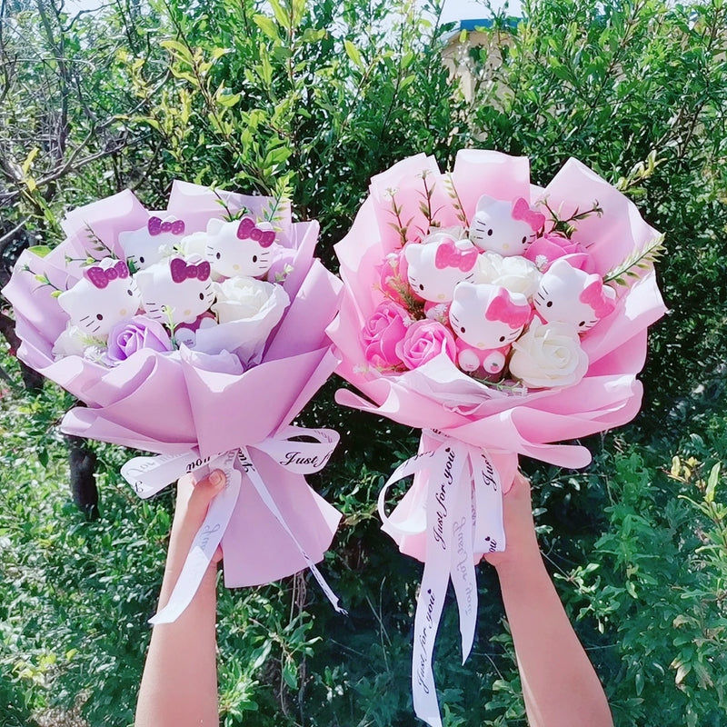 Hello Kitty Plush Rose Bouquet