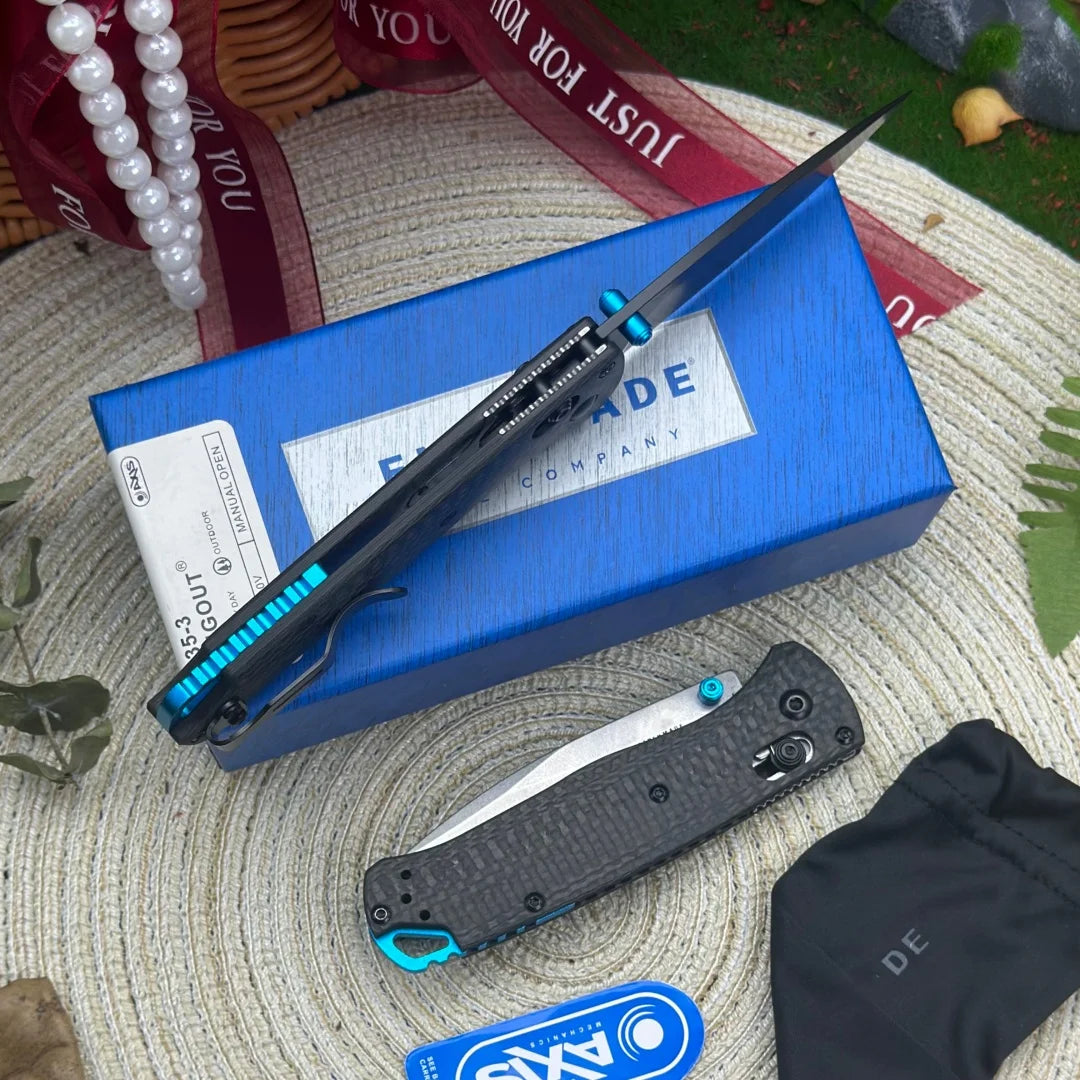 Premium S90V Steel Folding Knife with Carbon Fiber Handle