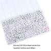 A set of acrylic letter beads with a grid storage box for jewelry making