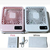 Tragbarer USB-Schreibtischventilator mit LED-Display
