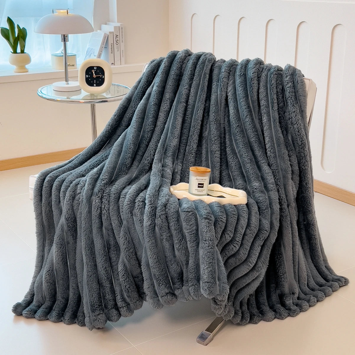 Thick Striped Multifunctional Blanket