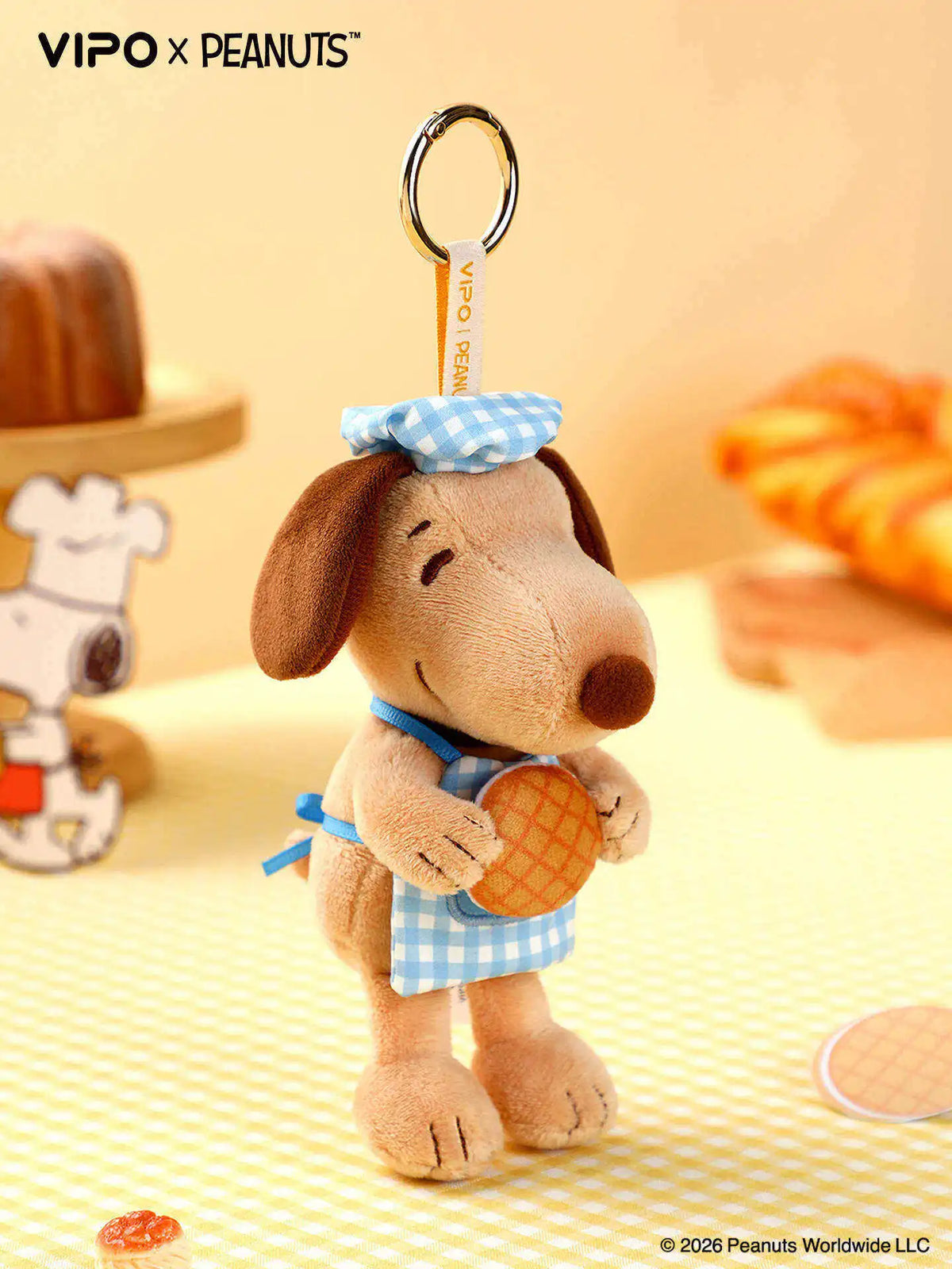 Snoopy Baking Series Plush Keychain – Official Peanuts Collectible