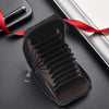 Men's PU Leather Card Holder with Geometric Pattern and Zipper Closure