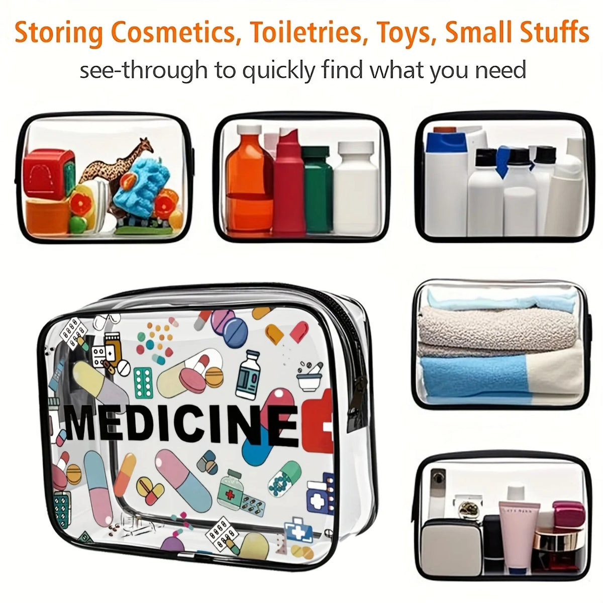 Large Waterproof Cosmetic Travel Pouch