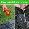 Heavy-Duty Galvanized Landscape Staples with Gaskets (6-inch)