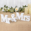 Mr & Mrs Wooden Love Sign Set for Wedding Table Displays