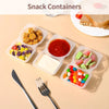 Double-Compartment Portable Seasoning & Snack Containers