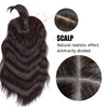 14-Inch Wavy Clip-In Hair Topper with Bangs