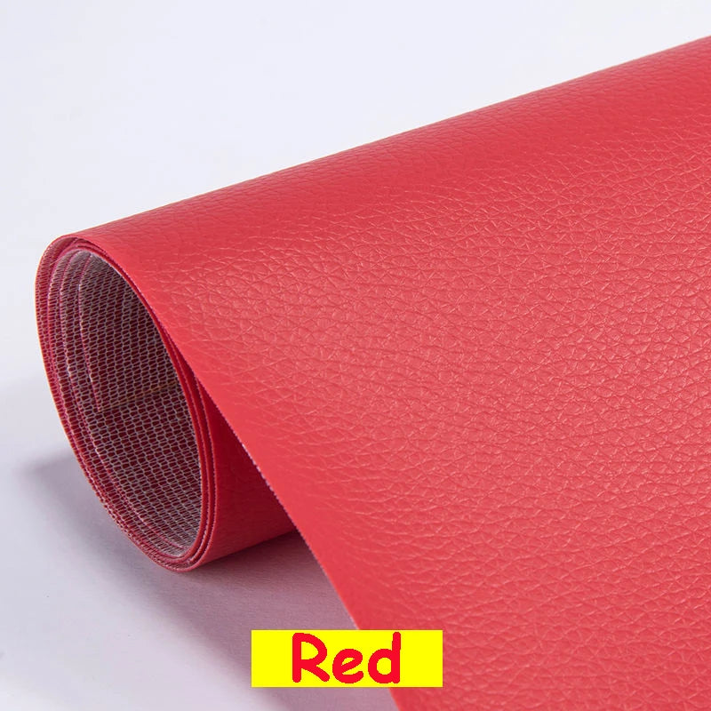 Ein Rollen roher, selbstklebender PU-Leder-Reparaturflicken.