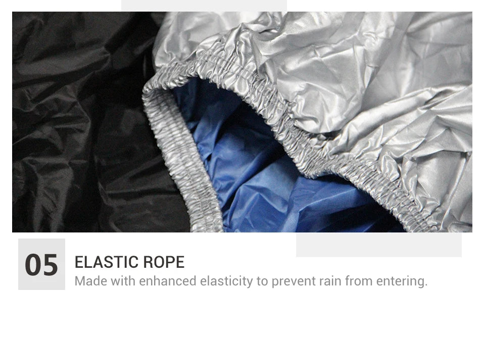 All-Season Waterproof Motorcycle Cover with Storage Bag