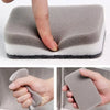 Hands demonstrate the use of reusable double-sided cleaning sponges for kitchen and home cleaning.