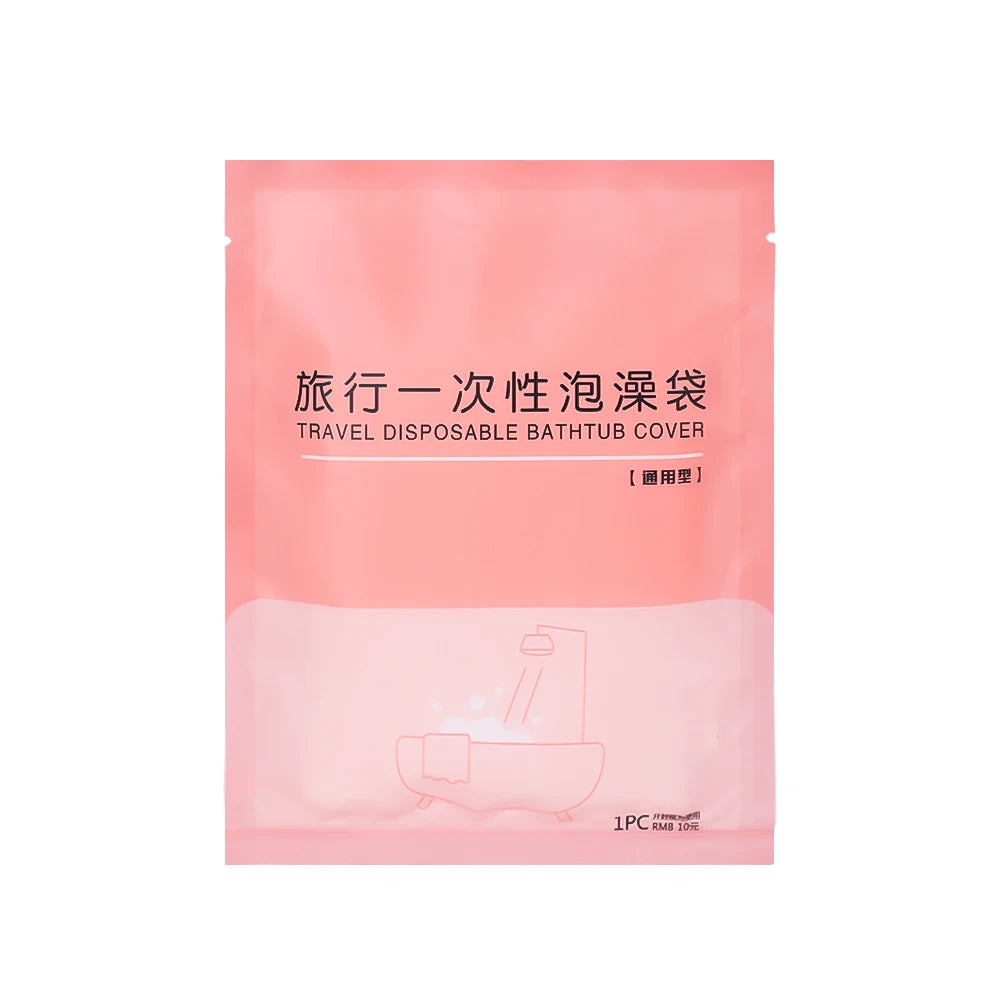 Disposable Bathtub Cover - Large Portable Bath Liner for Travel, Hotels, and Home