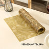 Elegant Hollow Leaf Gold Table Runner for Weddings & Everyday Dining