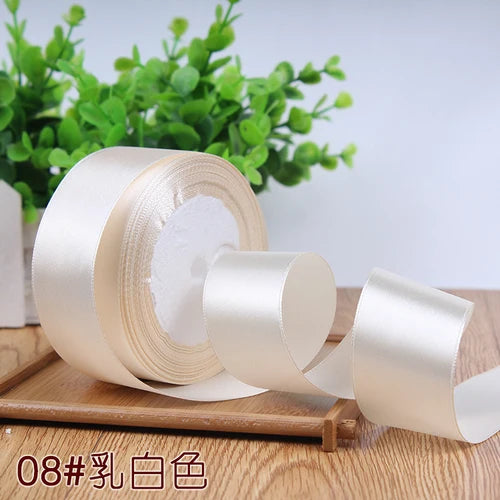 Silk Satin Ribbon Roll for Gift Wrapping, DIY Crafts, and Party Decor